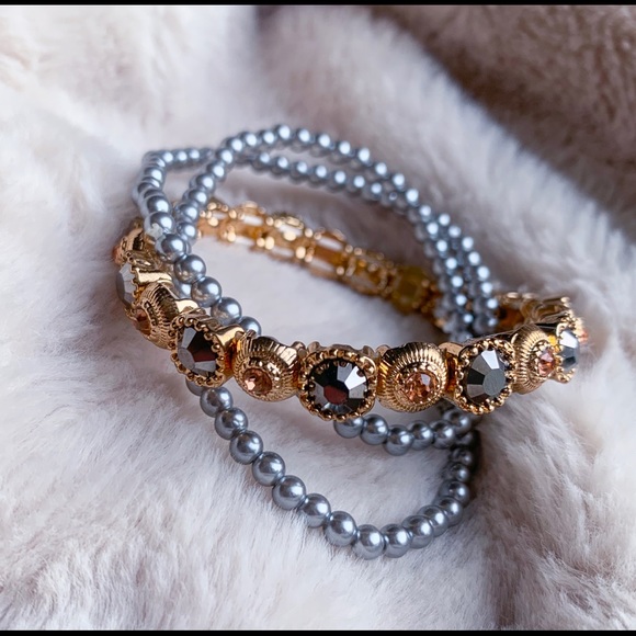 New Rose Gold-tone Bracelet Set - Picture 5 of 7